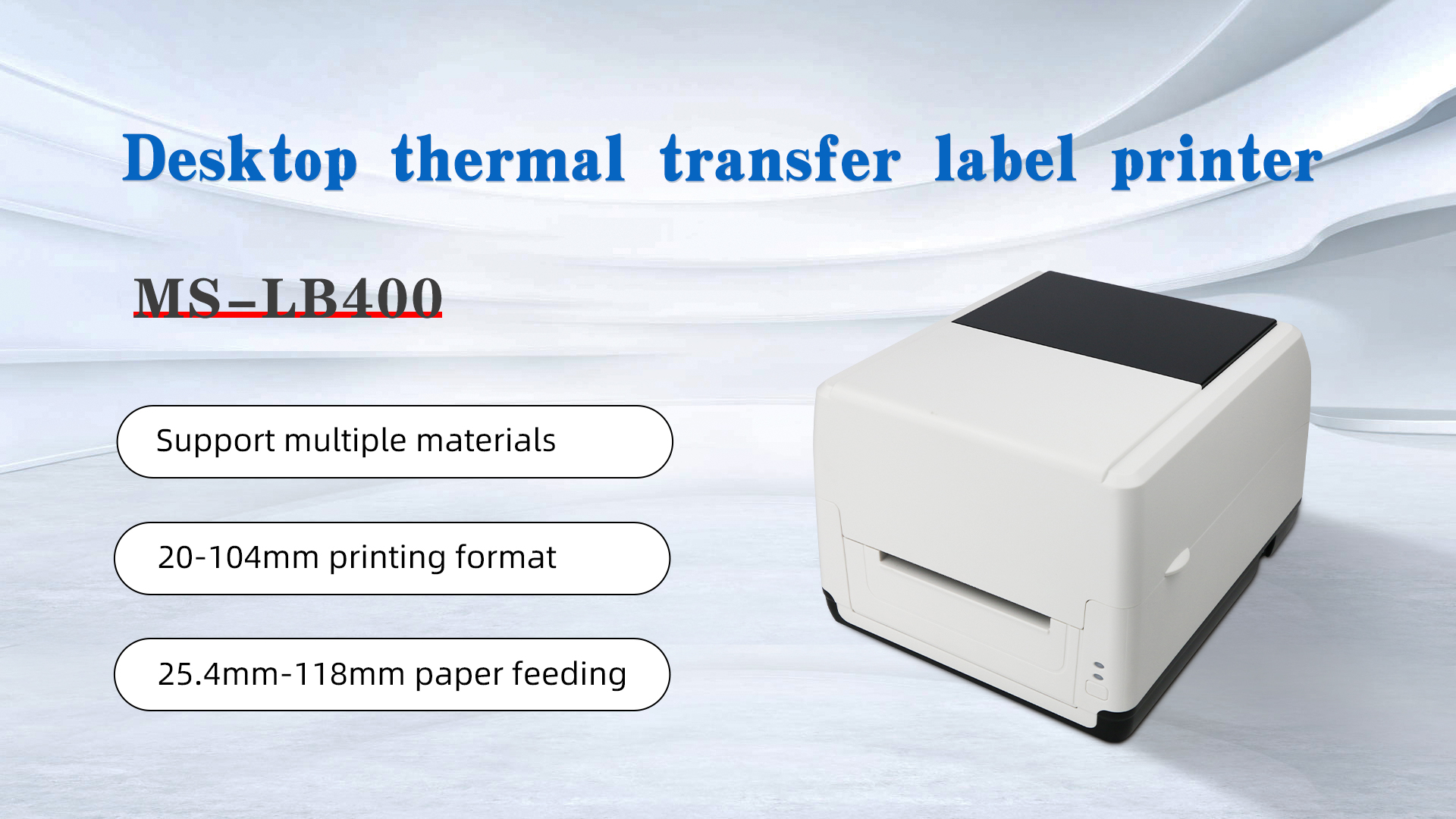 Printer label transfer termal desktop 4 inci 118mm