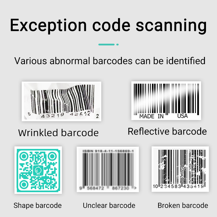 pembaca barcode genggam casher dengan layar