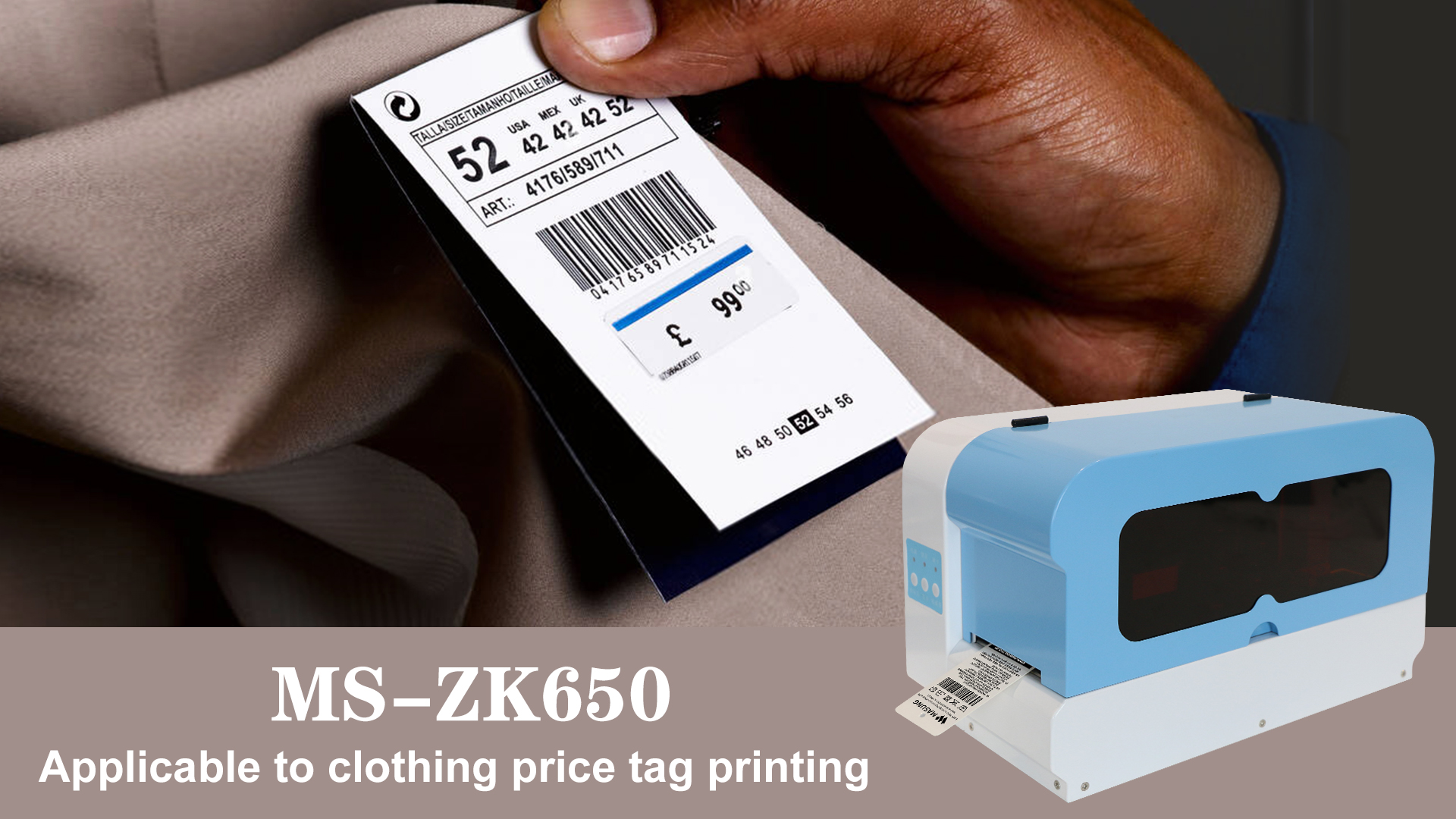 Pakaian Hang Tag Printer