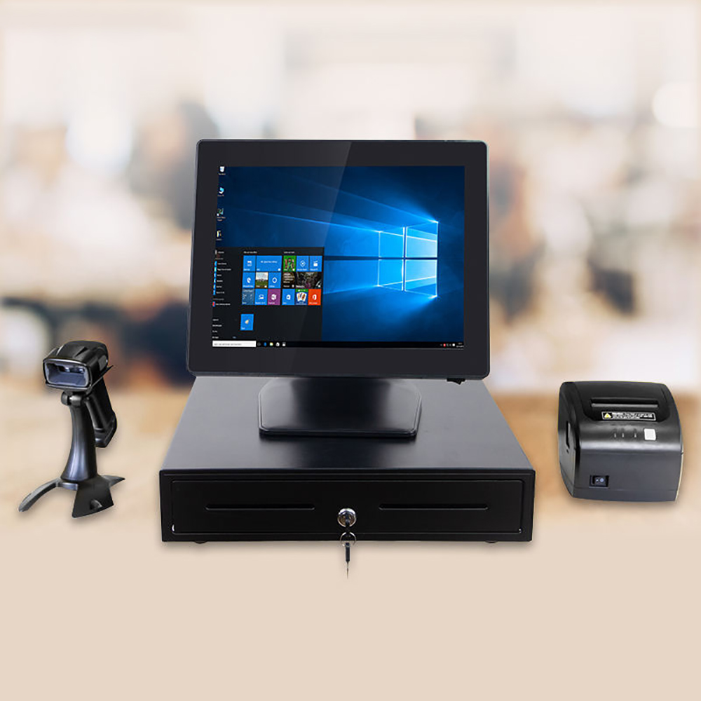 MASUNG MS-S4 Sistem Pos Os Layar Sentuh Cerdas Cepat All-in-one Sistem Pos Laci Kas Komputer